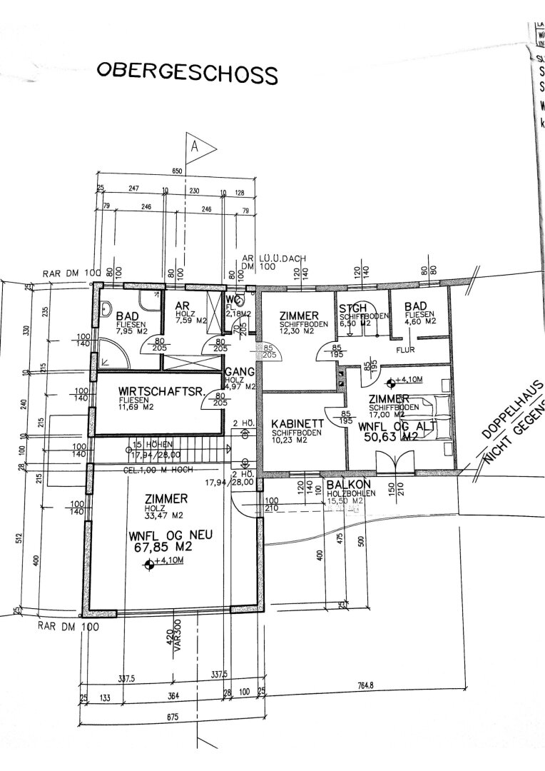 Die Raumbezeichnungen und m²-Angaben stimmen stimmen tws. nicht