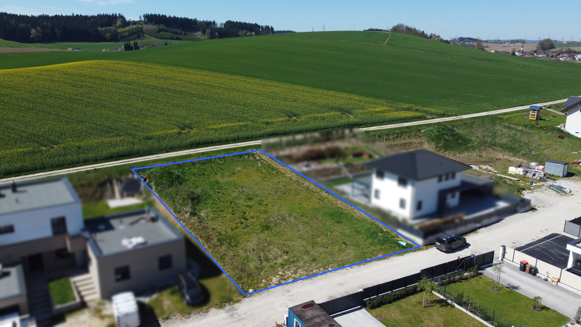 Grundstück in ruhiger Lage mit sanfter Hanglage und Grünblick
