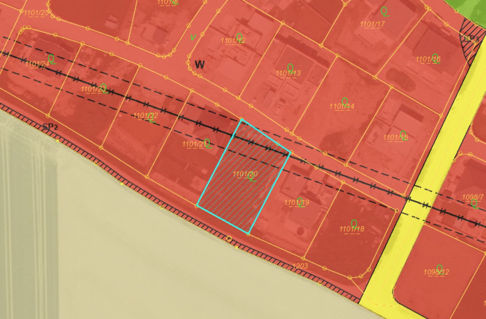 Grundstück in ruhiger Lage mit sanfter Hanglage und Grünblick