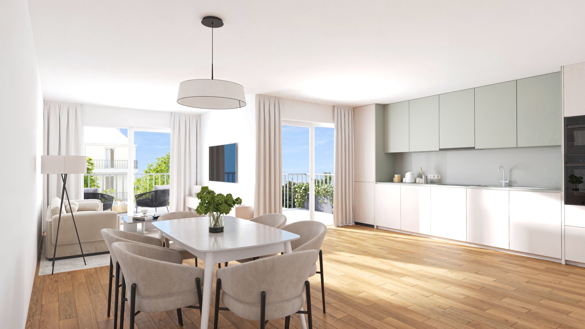 Am Freihof 5 | 1220 Wien | Wohnzimmer 2.09-10 (Visualisierung)