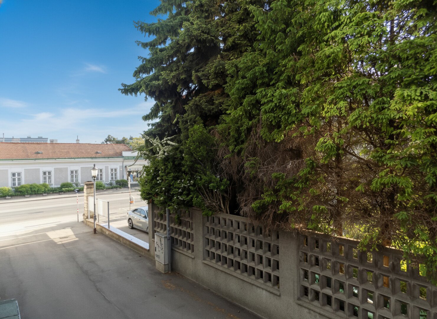 Ausblick vom Balkon Richtung Siegesplatz