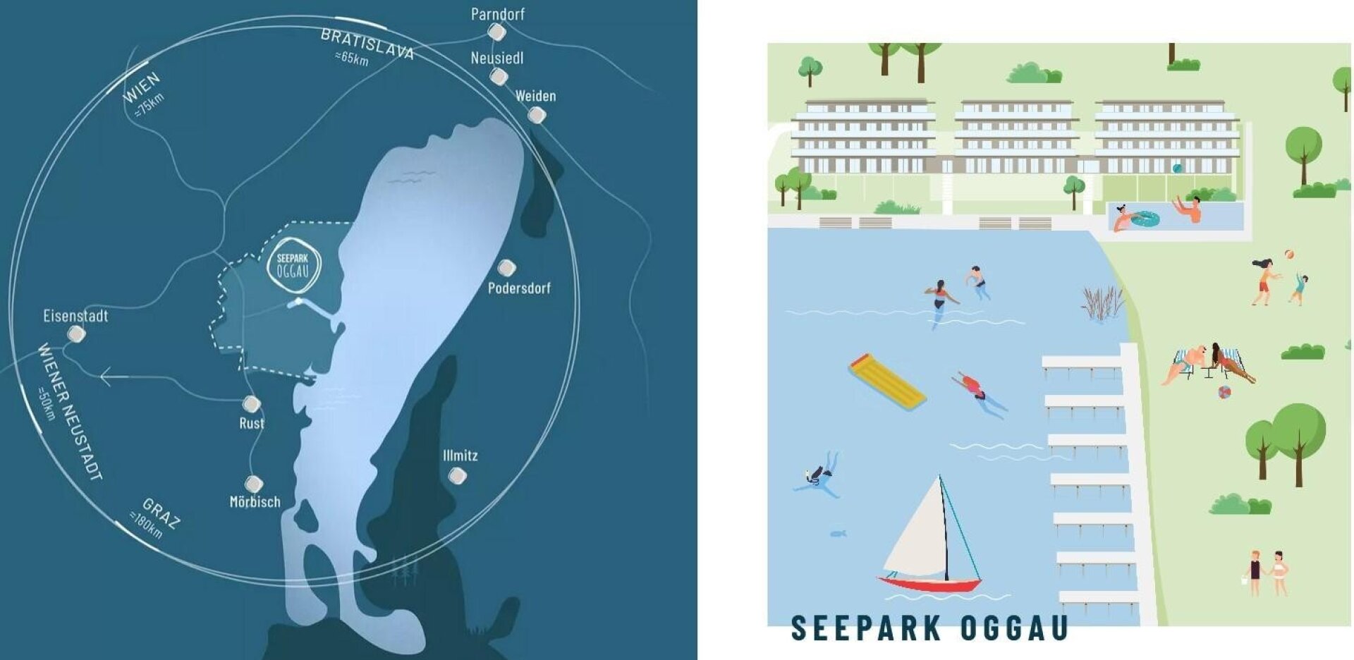 Lage Seepark Oggau