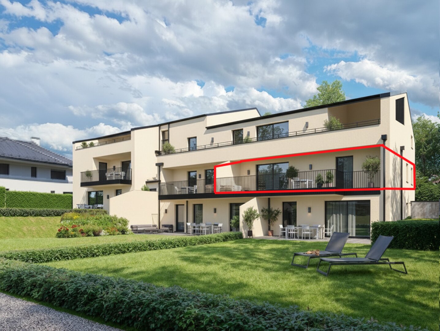 Familienwohntraum mit 37m² Balkon und Grünblick  (Top 5) - Neubauprojekt am Kremser Steindl