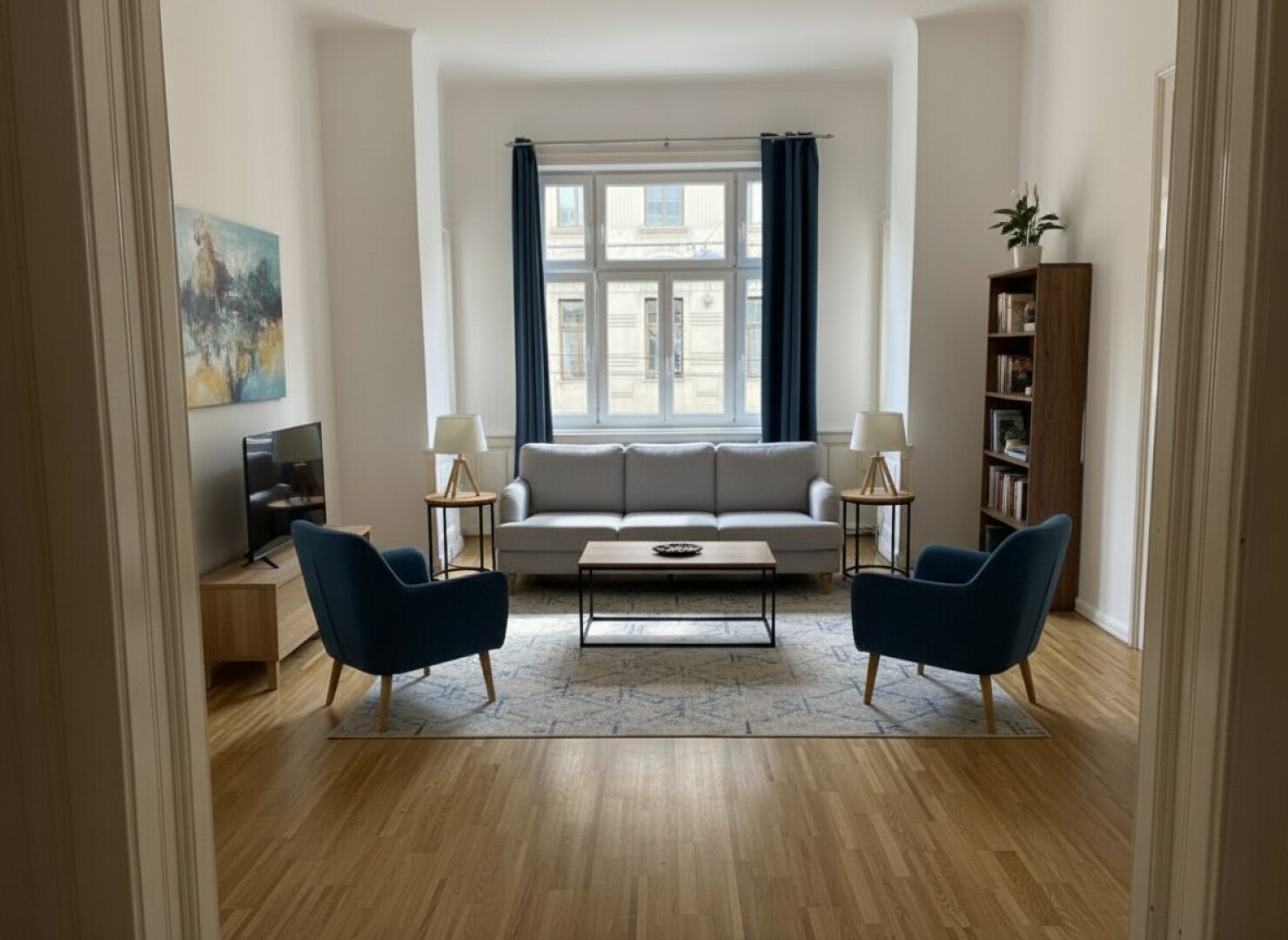 Erkerzimmer Möblierungsmöglichkeit (KI Vorschlag)