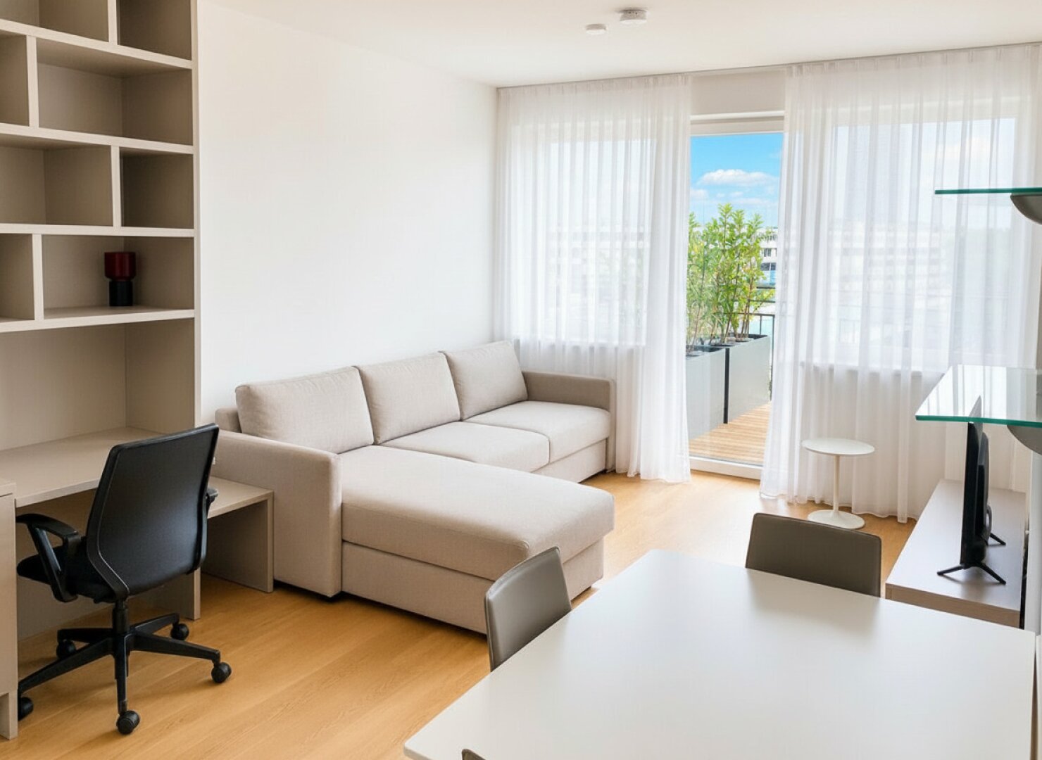Moderne Terrassenwohnung: Koffer einpacken und einziehen!