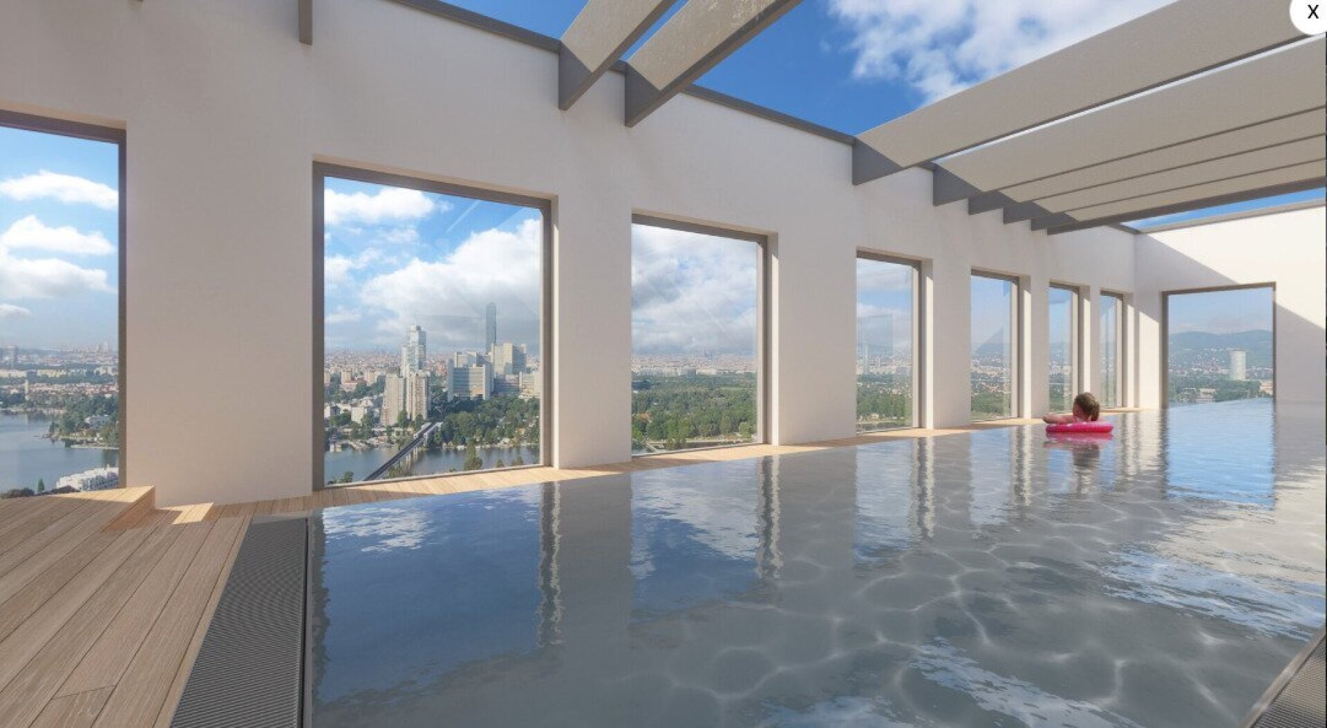 Neubau Erstbezug - mit umfassendem Blick aus dem 25. Stock