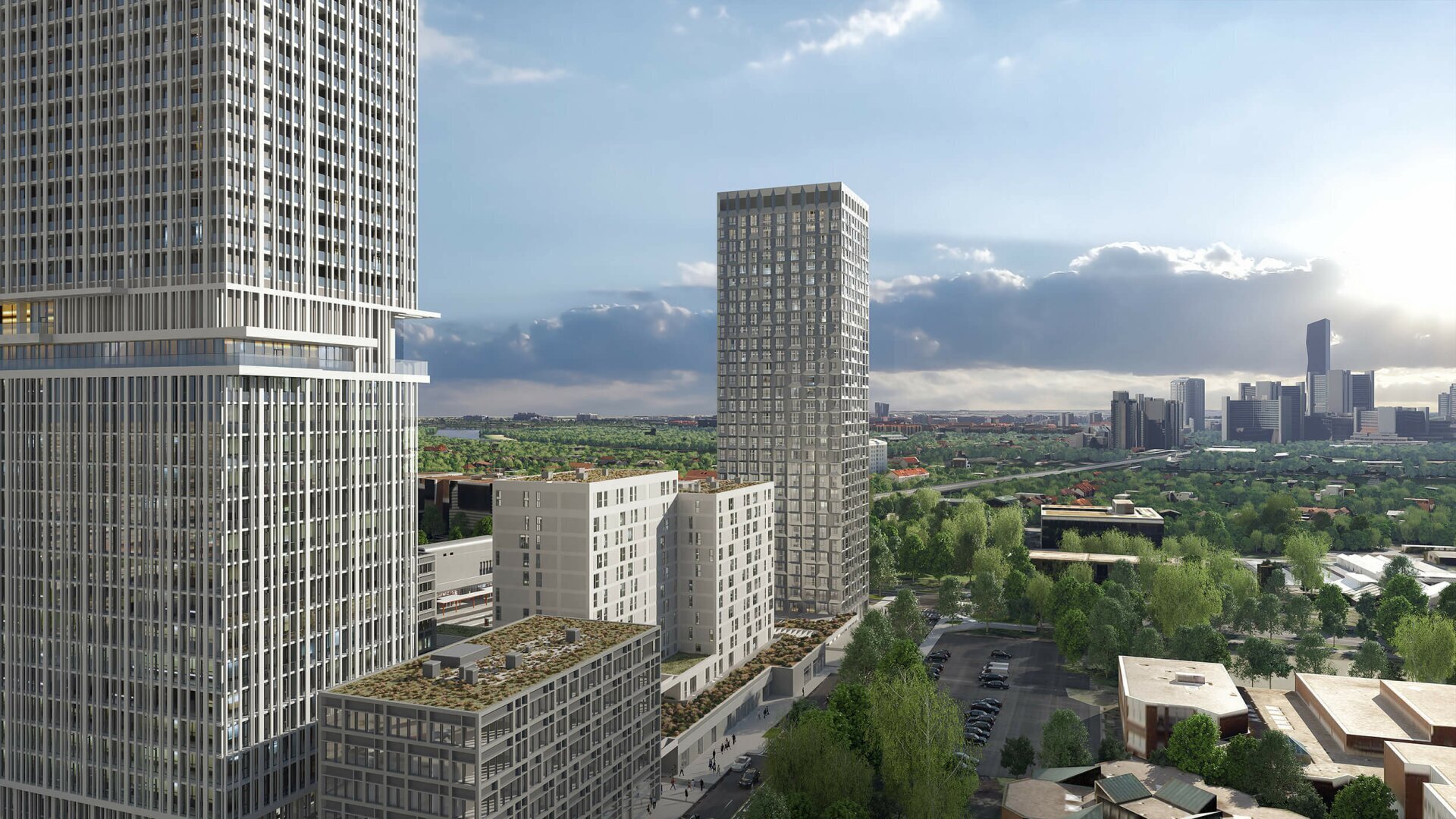 Neubau Erstbezug - mit umfassendem Blick aus dem 25. Stock