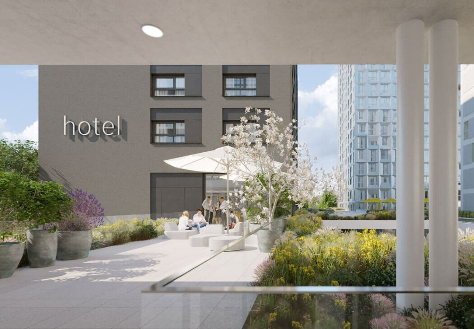 Neubau Erstbezug - mit umfassendem Blick aus dem 25. Stock