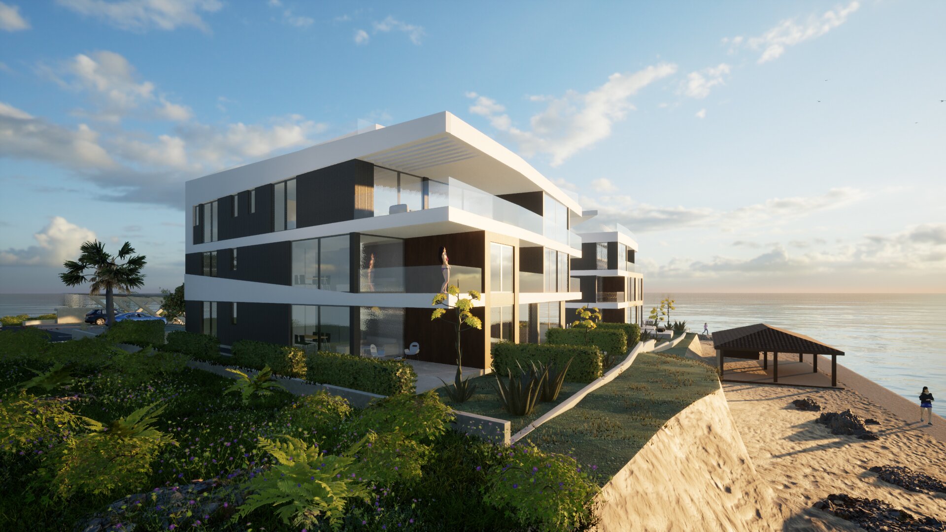 *Direkt am Meer* 3 Zimmer Wohnung mit eigenem Garten