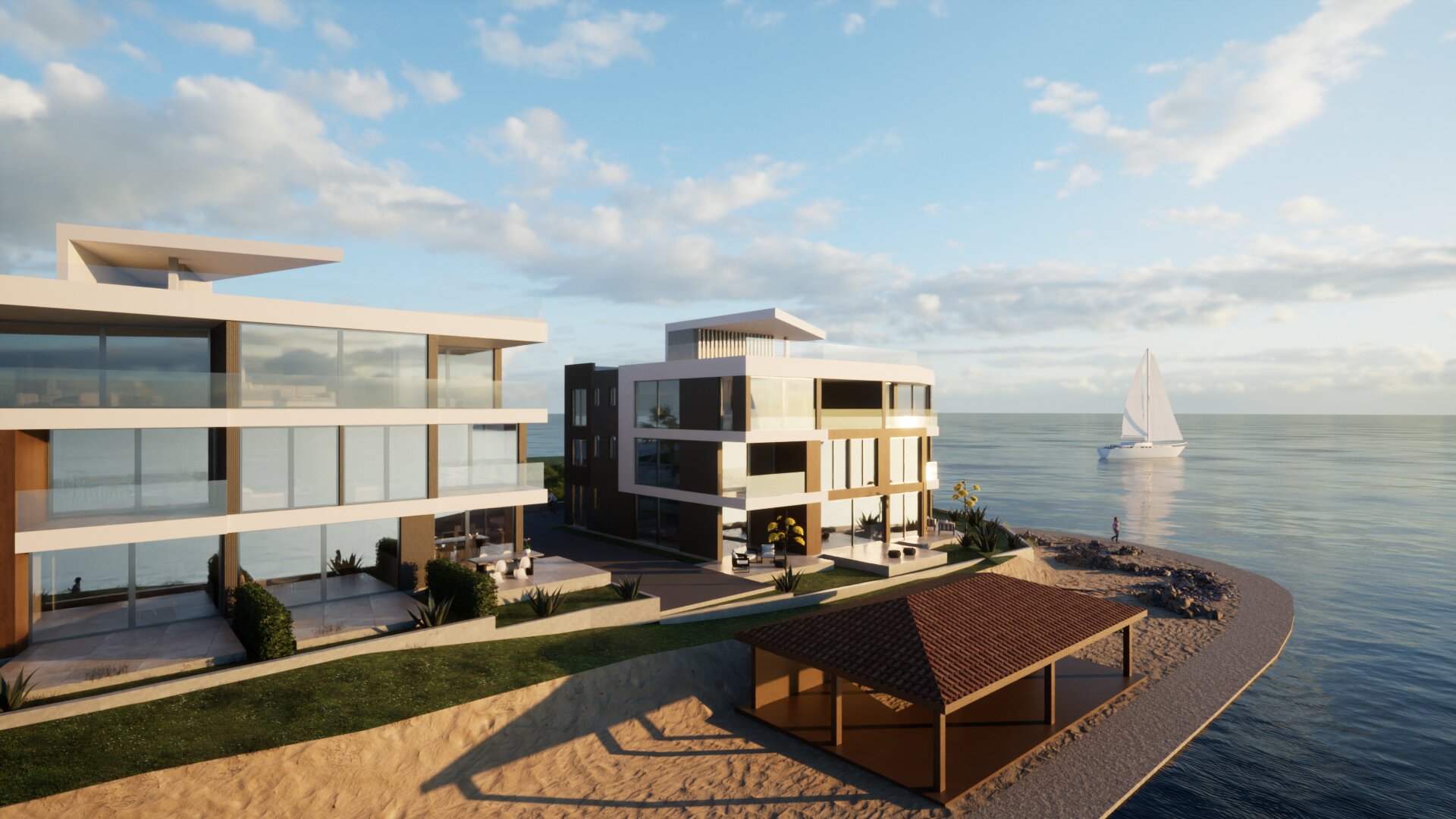 *Erste Reihe zum Meer* 2 Zimmer Wohnung mit Garten