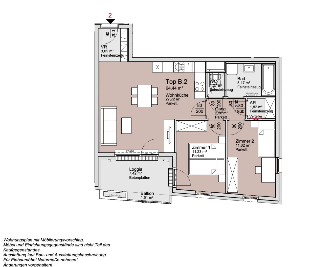 *ANLEGERPREIS*Provisionsfreie 3-Zimmer Wohnung unweit der Alten Donau!