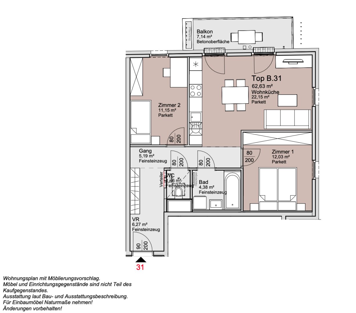 *ANLEGERPREIS* Provisionsfreie 3-Zimmer Wohnung im 4. Stock!