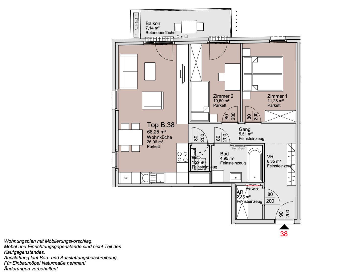 *ANLEGERPREIS* Provisionsfreie 3-Zimmer Wohnung im 5. Stock!