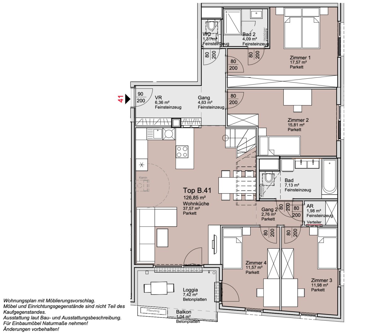 *ANLEGERPREIS*Absolutes Unikat Provisionsfreie 5-Zimmer Dachgeschosswohnung mit über 160 qm Freifläche unweit des Donauzentrums!