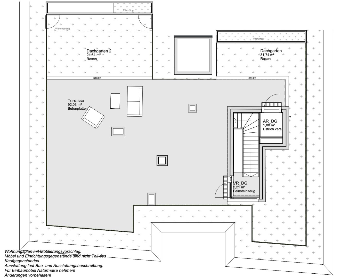 *ANLEGERPREIS*Absolutes Unikat Provisionsfreie 5-Zimmer Dachgeschosswohnung mit über 160 qm Freifläche unweit des Donauzentrums!