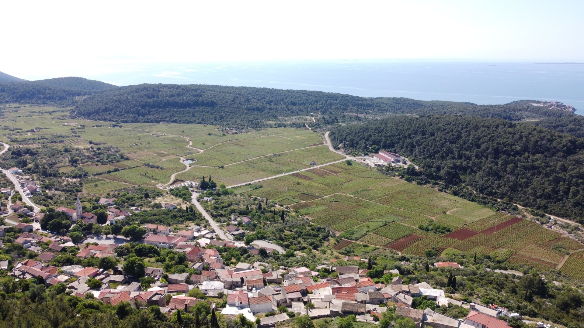 Mediterranes Natursteinhaus mit Innenhof & Meerblick auf der Insel Korčula