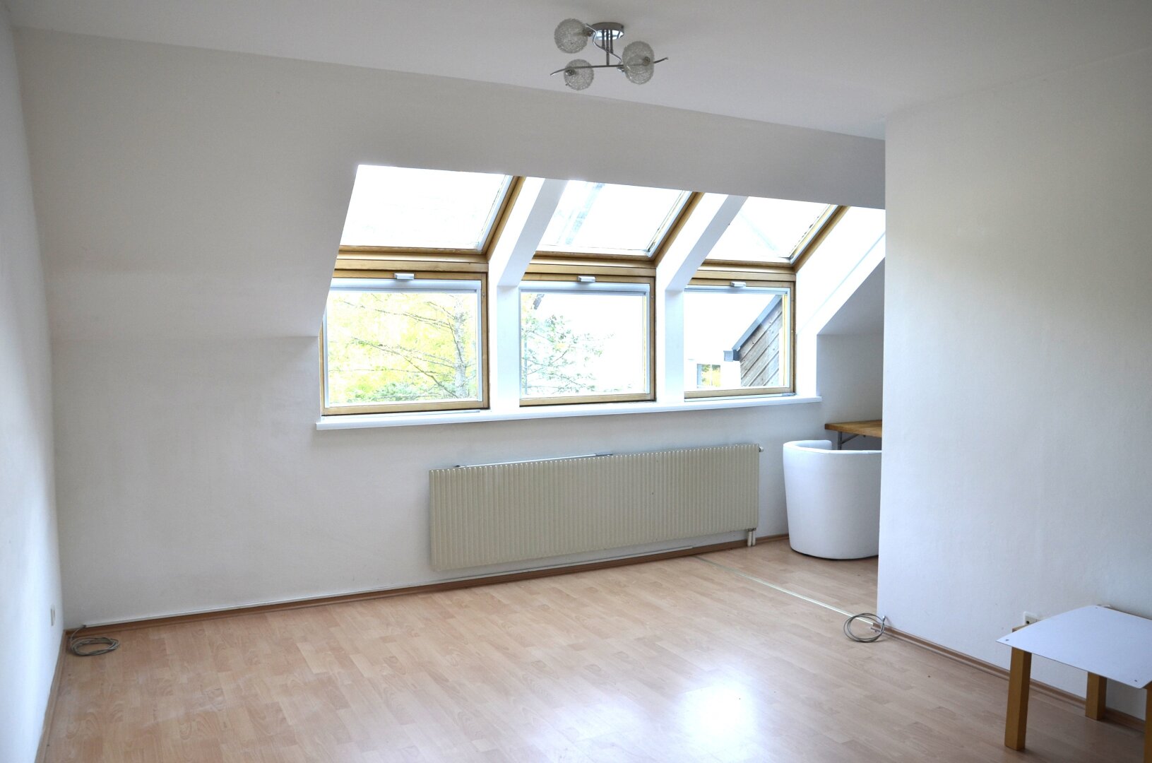Helle Single- Wohnung im Dachgeschoss mit Panoramafenster