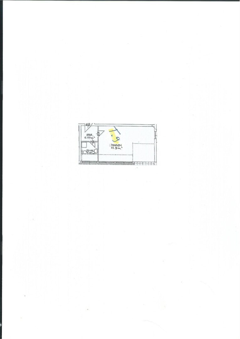 Plan - Kleines 2 Zimmer Dachgeschoss-Apartment in Ruhelage Miete Grödig Salzburg