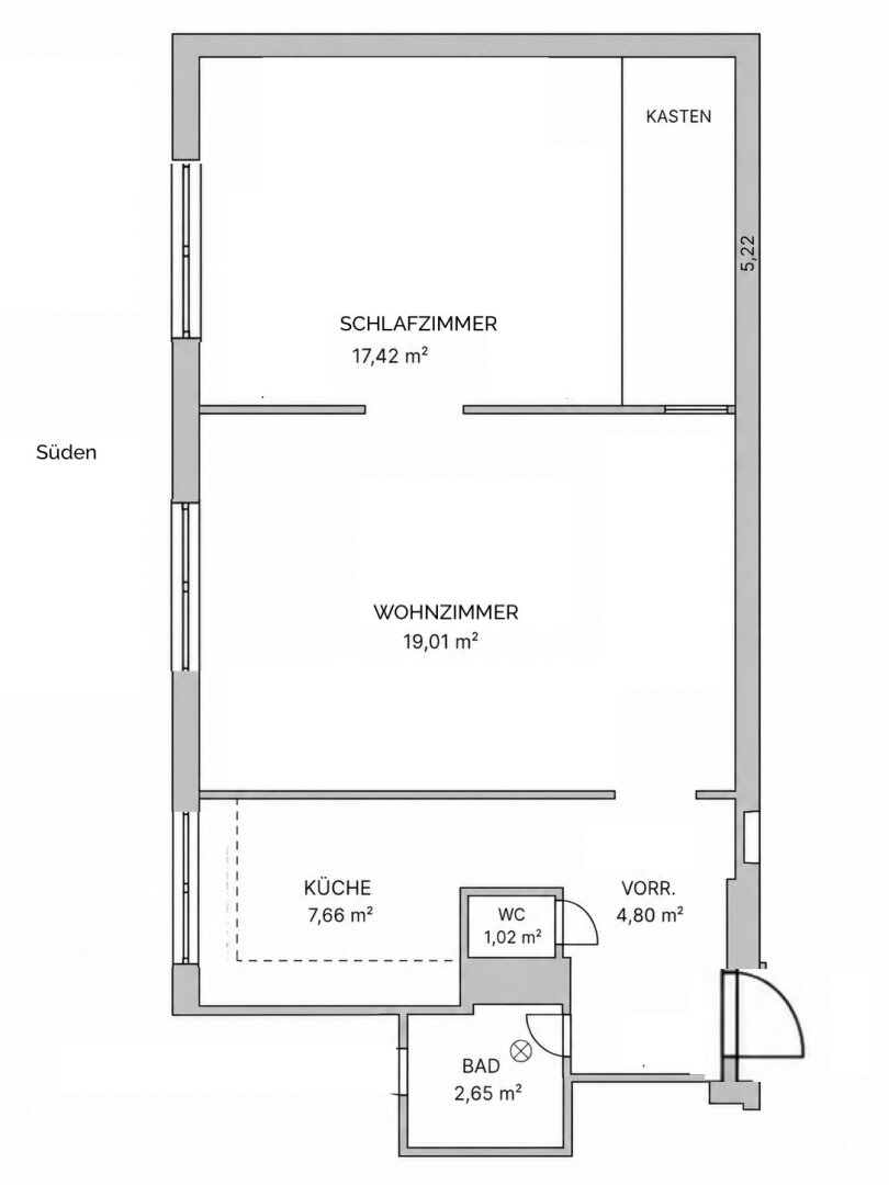 Skizze Grundriss