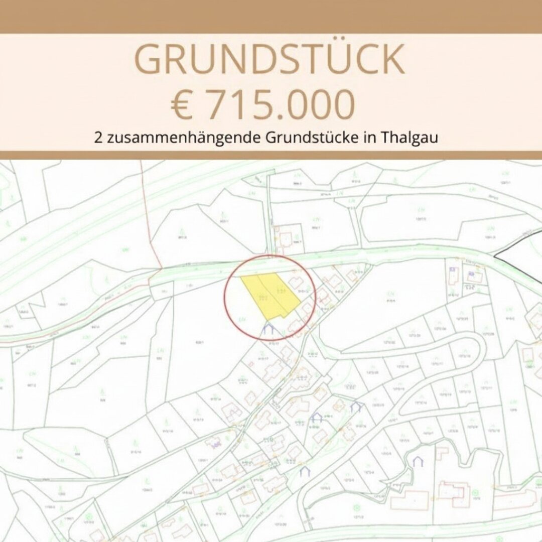 sonniges Baugrundstück in Thalgau: 2010 m² für Ihr Eigenheim oder Wohnungsprojekt
