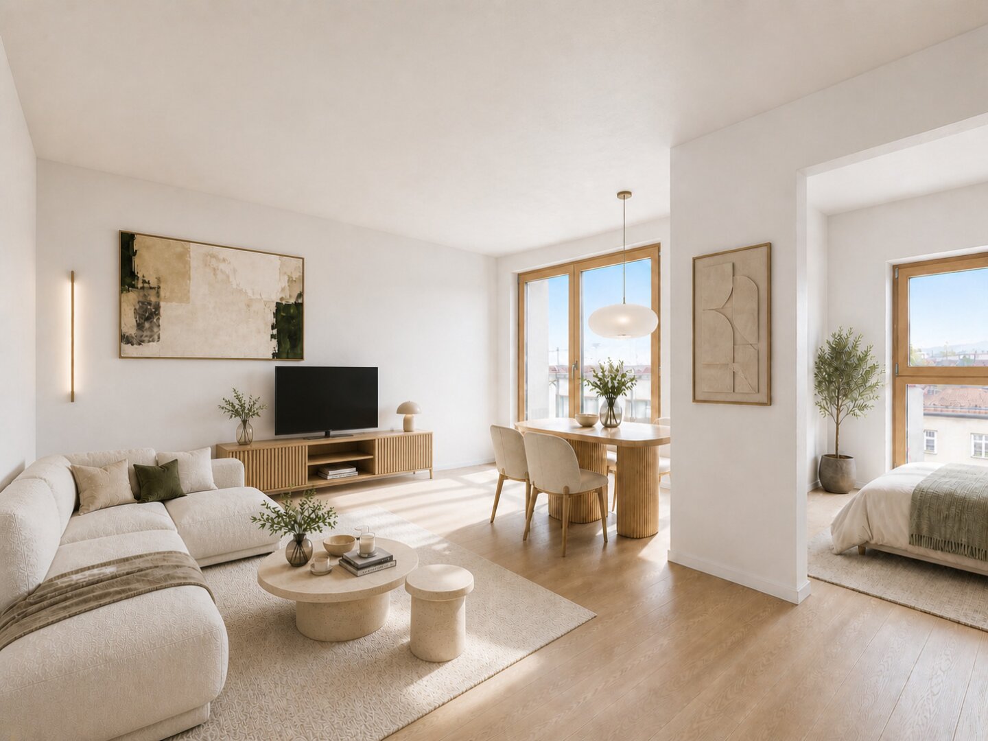 Wohnen mit positiver Ausstrahlung – Licht, Ruhe und fröhliche Eleganz in Liesing!
