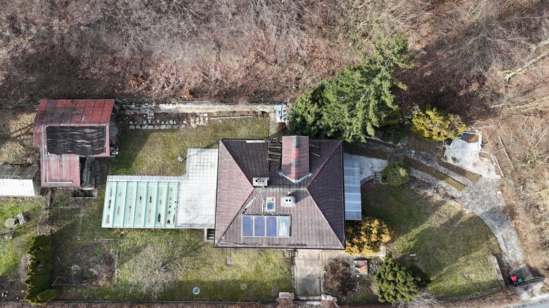 Drohnenfotos vom Grundstück