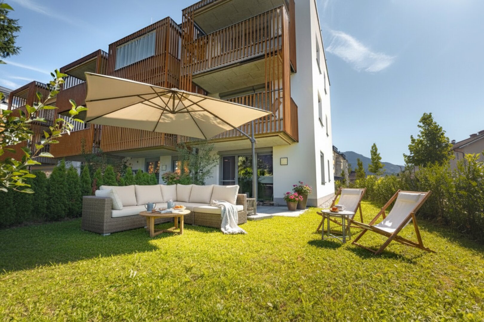 Startvorteil: Stylische Garten-Wohnung mit attraktiver Förderungsübernahme