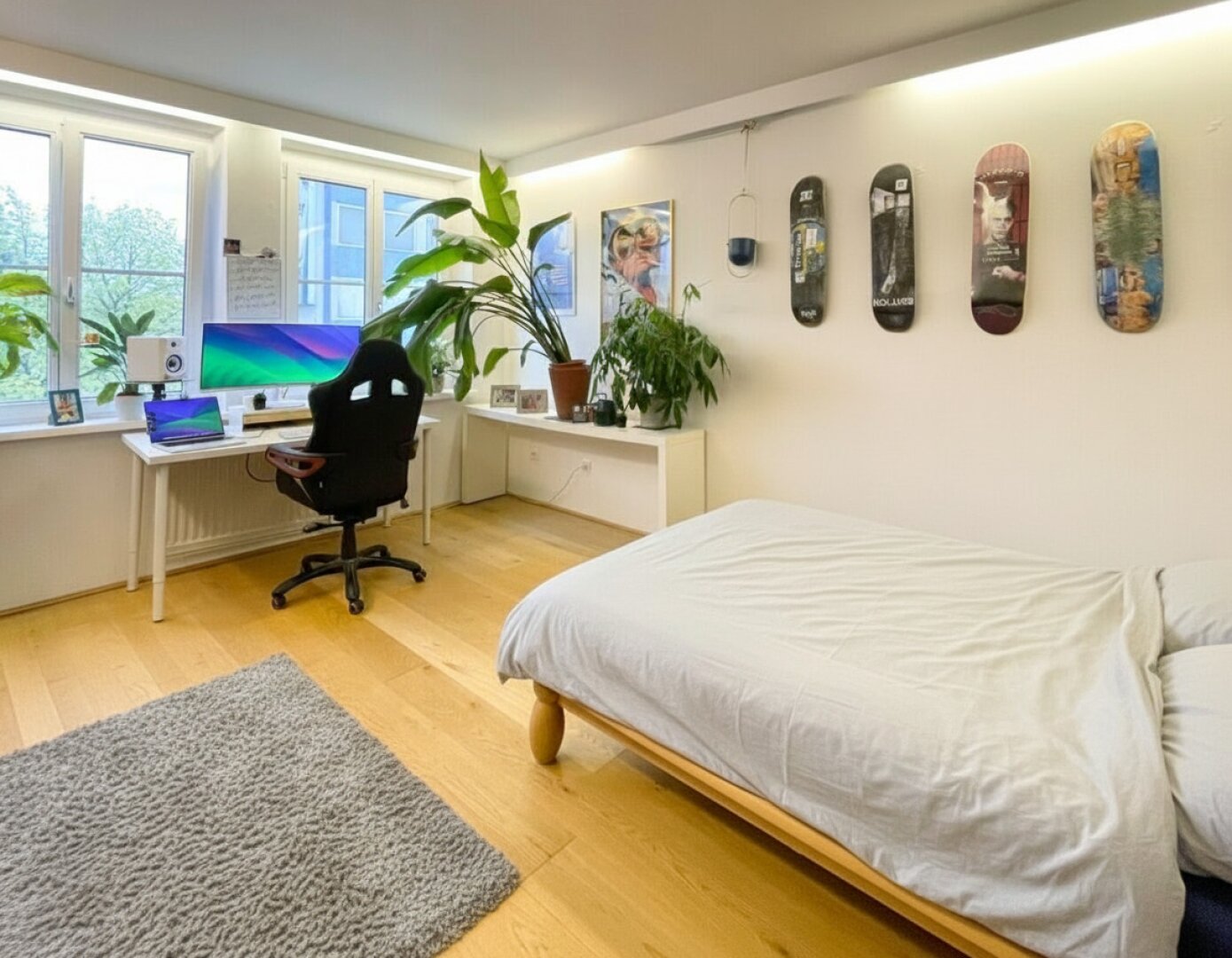 Wohnzimmer bzw. Zimmer I - straßenseitig