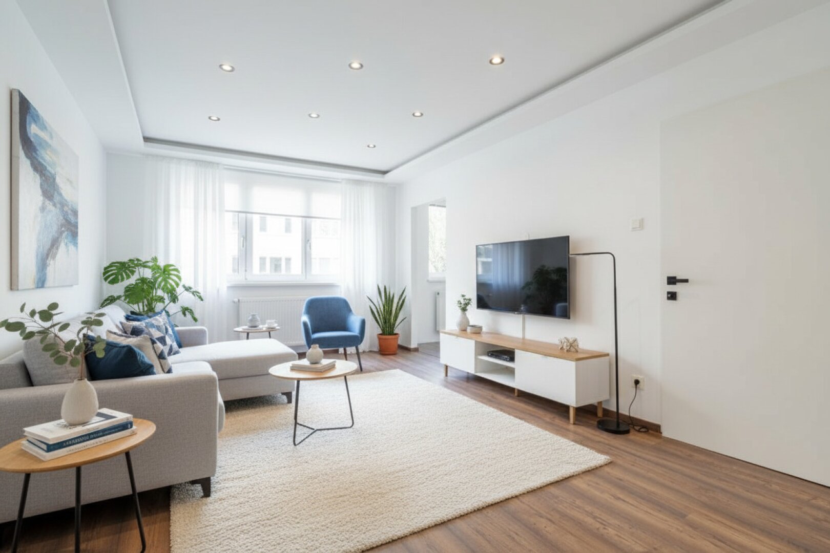 Wohn-/Schlafbereich_KI generiert