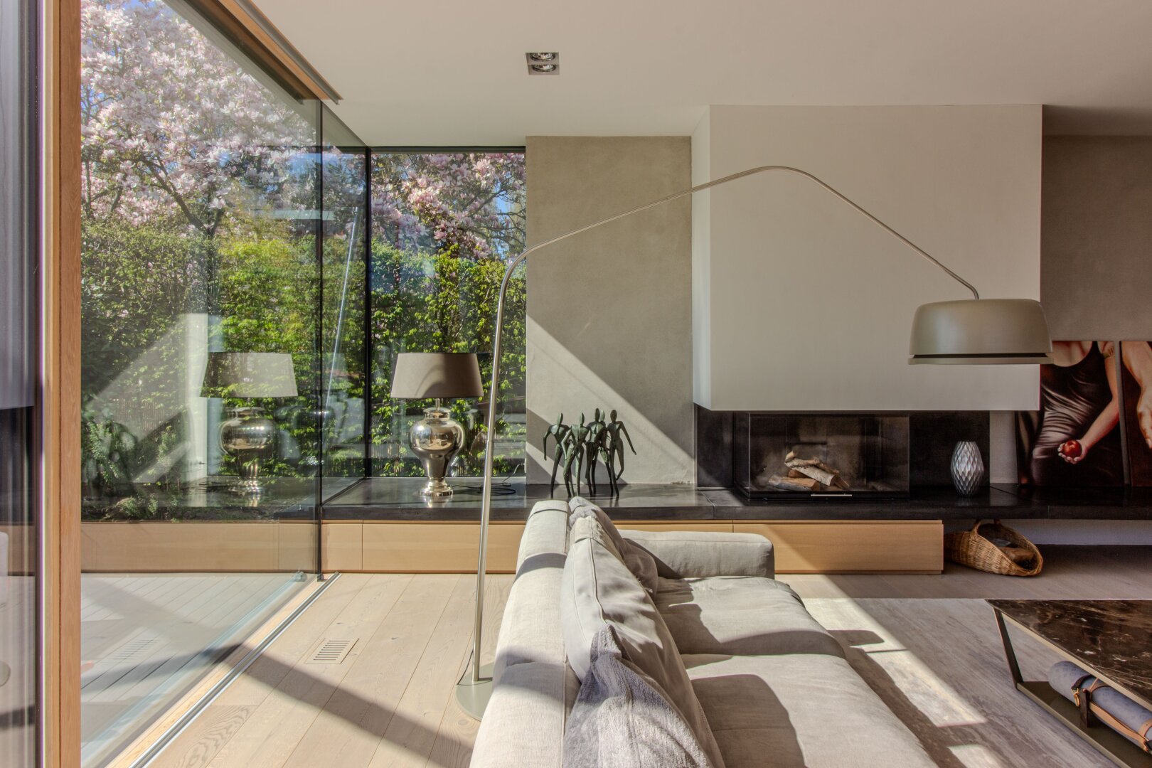 ... oder gemütlich vor dem Kamin!