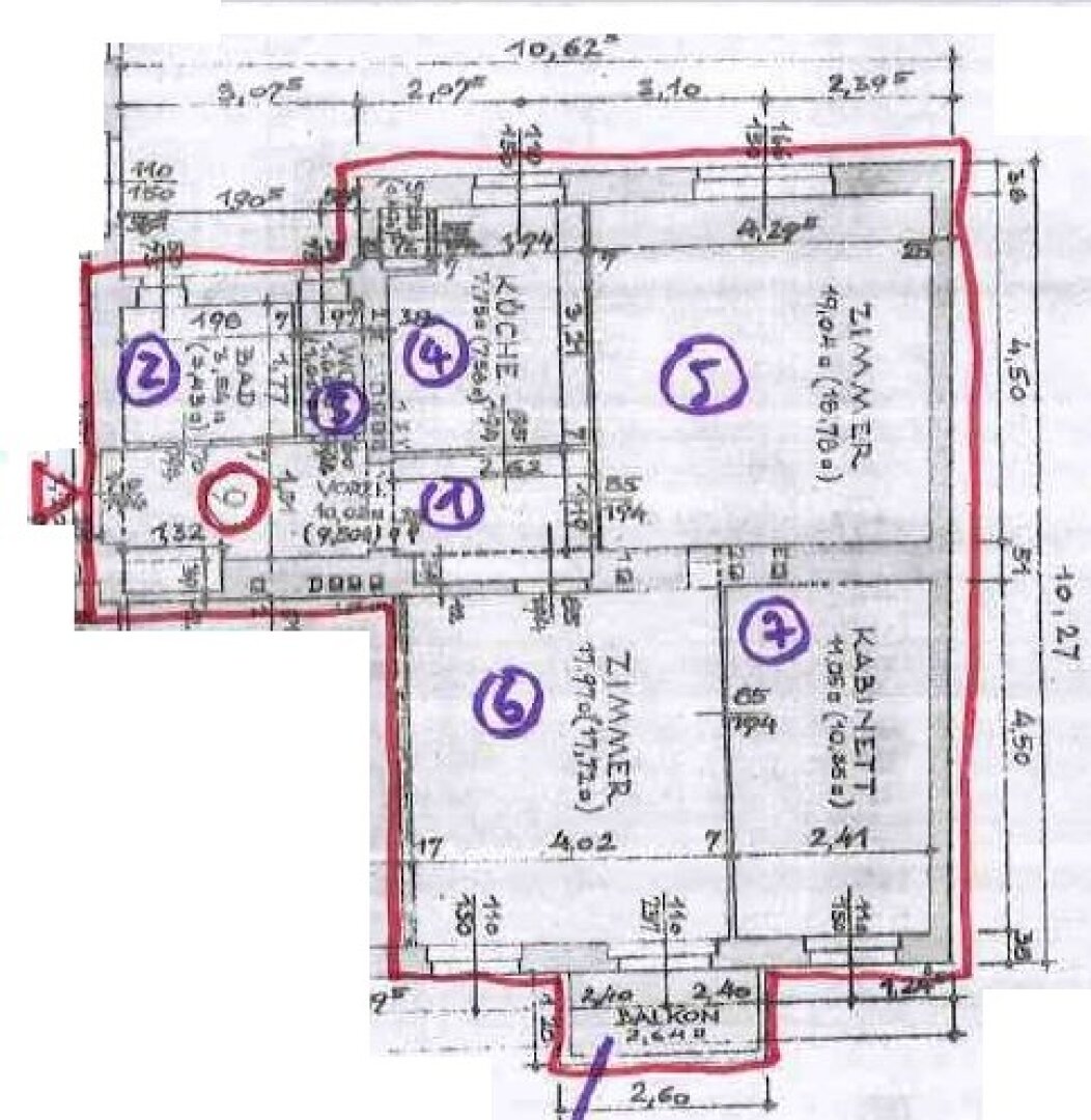 3-Zimmer-Wohnung in fantastischer Lage nahe unteres Belvedere / Schwarzenbergplatz mit Freifläche zu verkaufen!