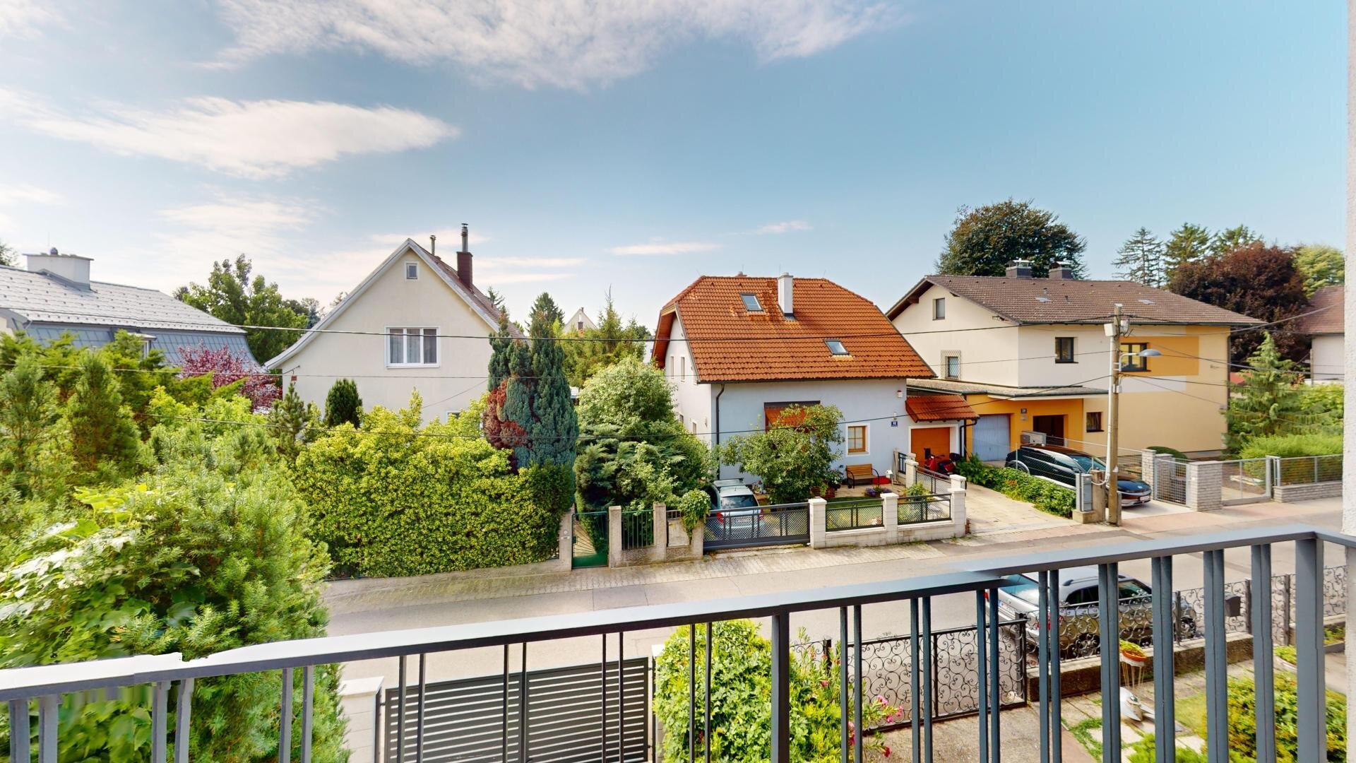 Balkon Blick in die ruhige Schippergasse