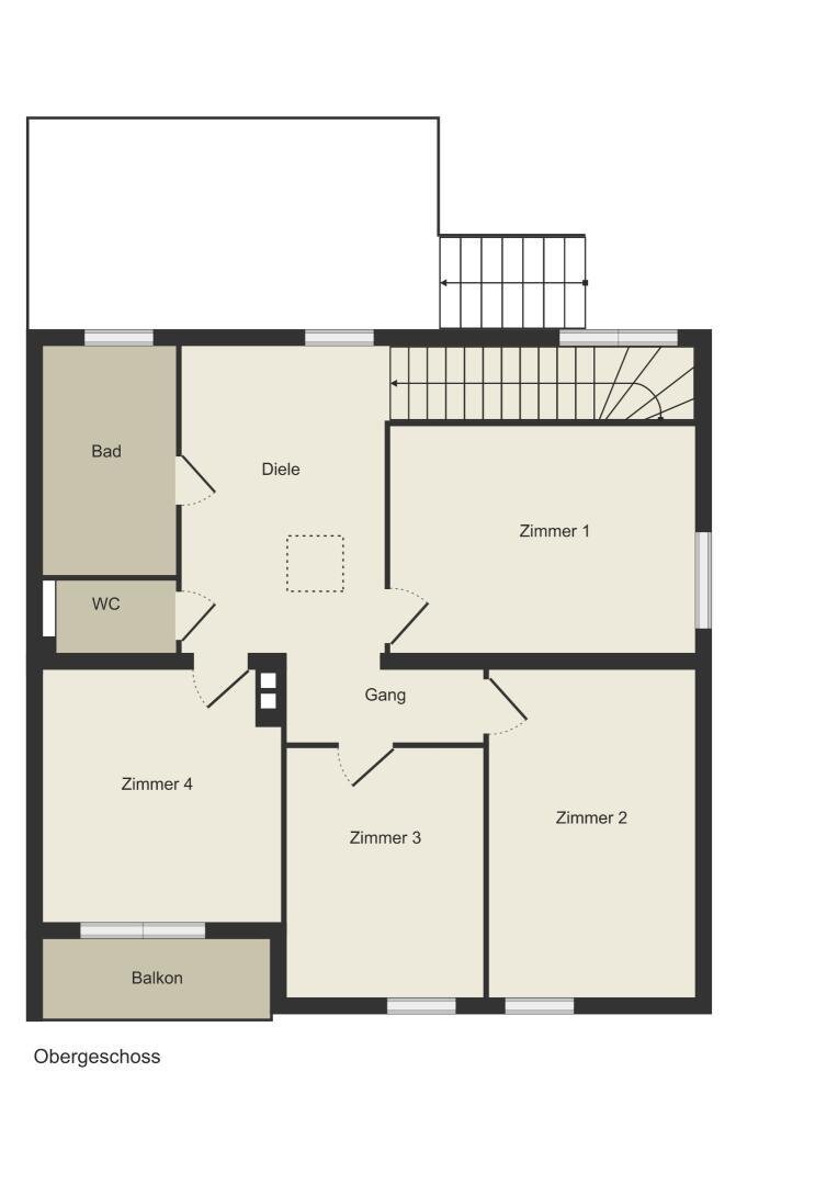 Plan Obergeschoss