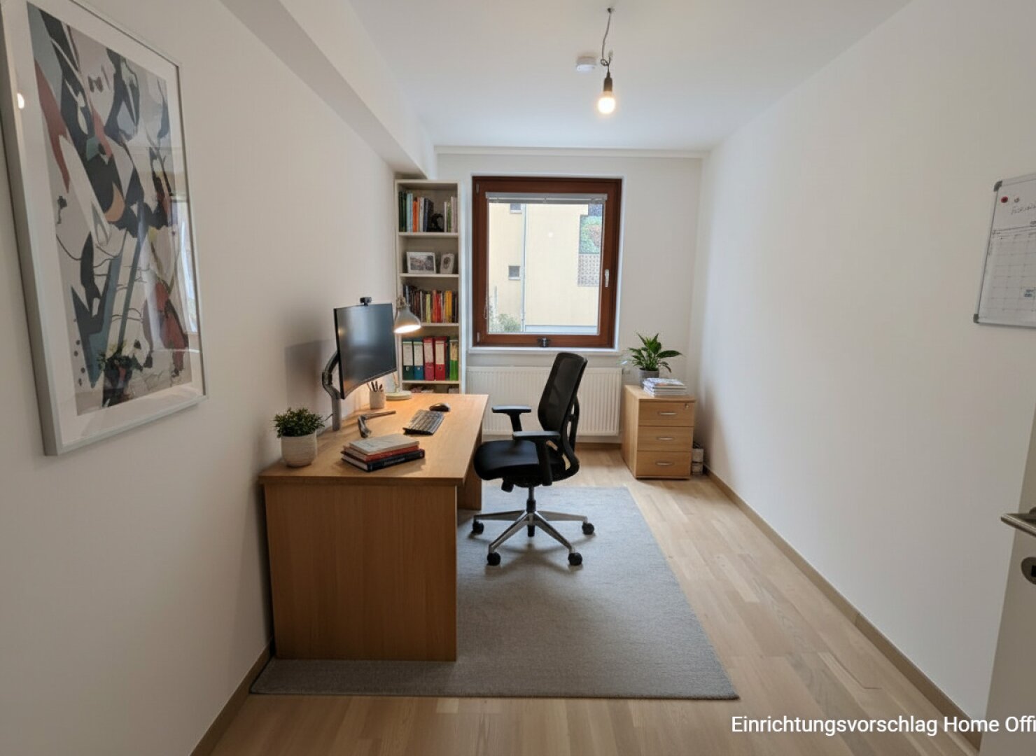 Home Office Einrichtungsvorschlag, KI generiert