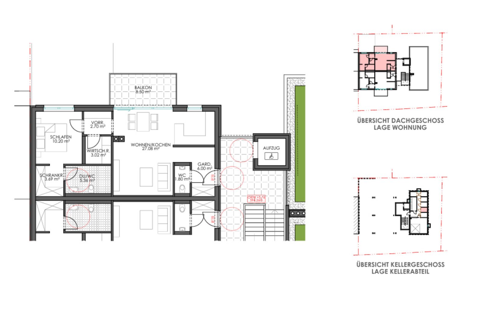 Top 5: Moderne 2-Zimmer Dachgeschosswohnung - Ideal für Anleger