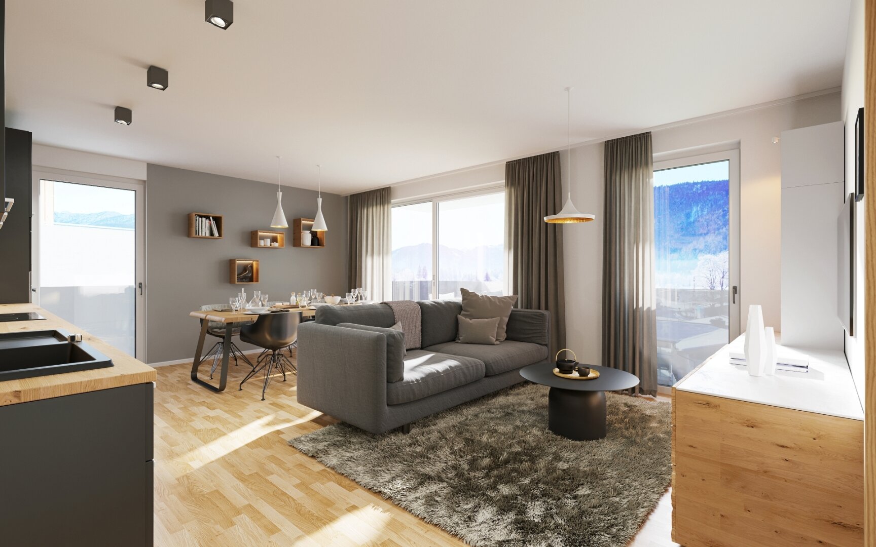 Projekt Dorfkristall: Moderne 3-Zimmer Wohnungen in zentraler Lage