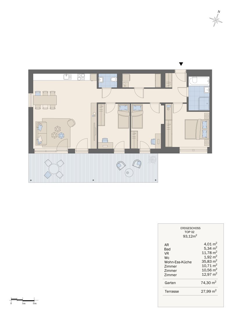 Grundrissplan Top 2