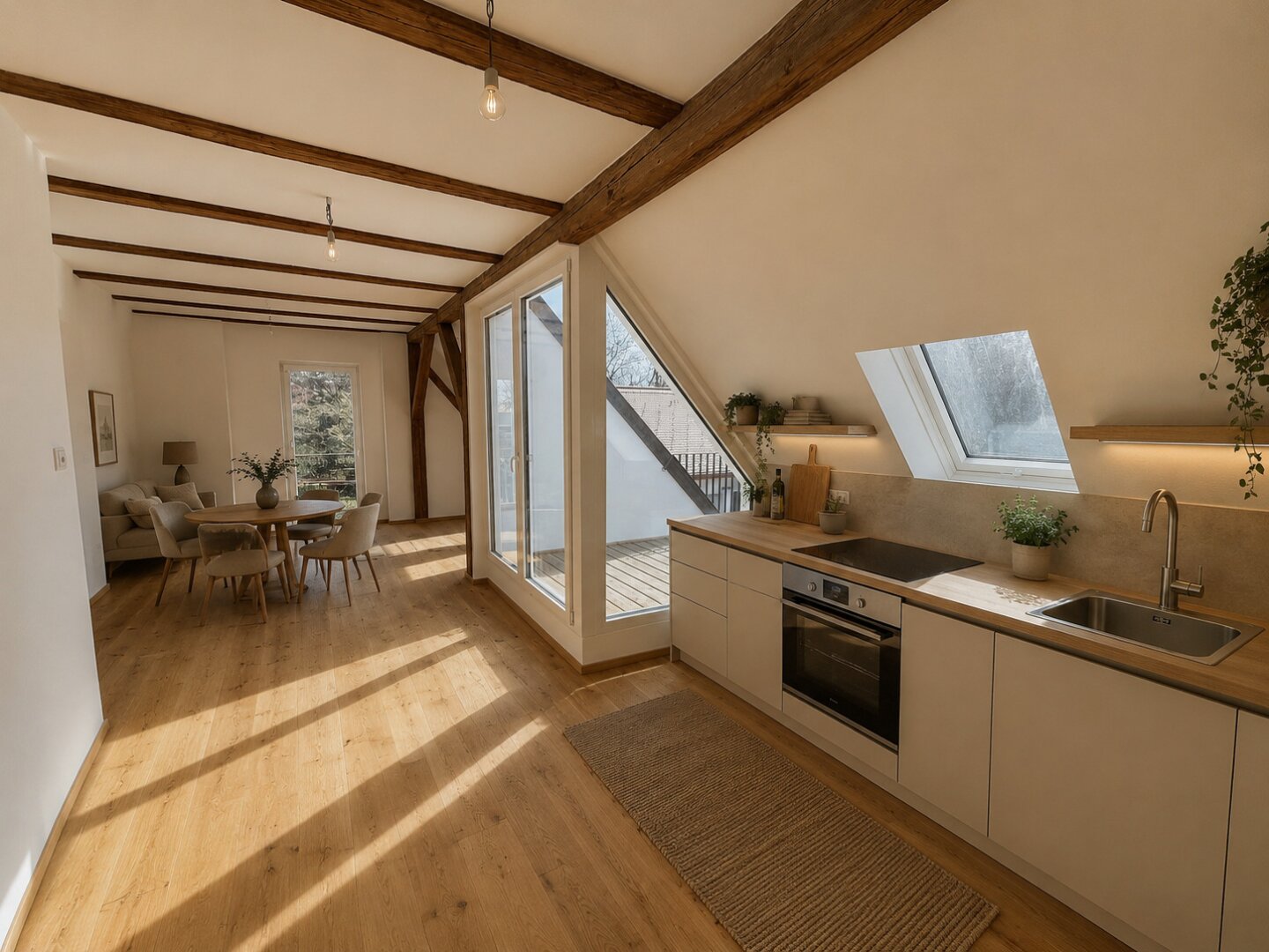 Charmanter Neubau mit traumhaftem Balkon im Grünen!