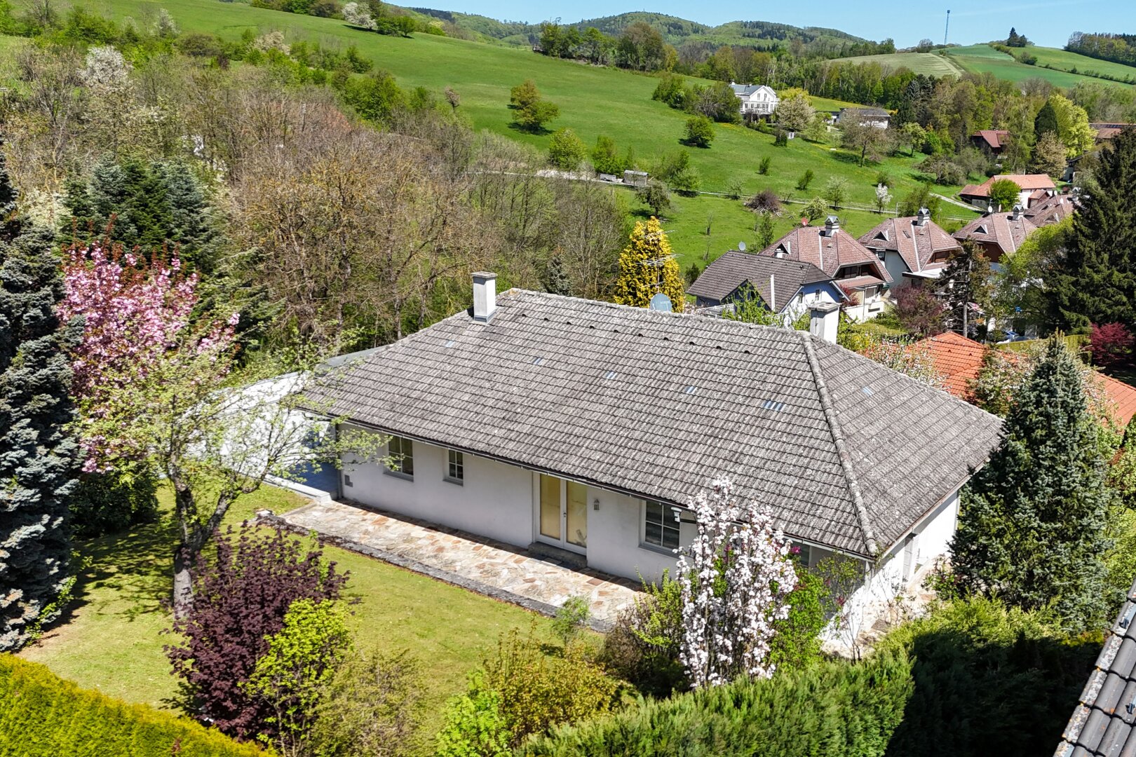 Drohnenansicht von Südwest