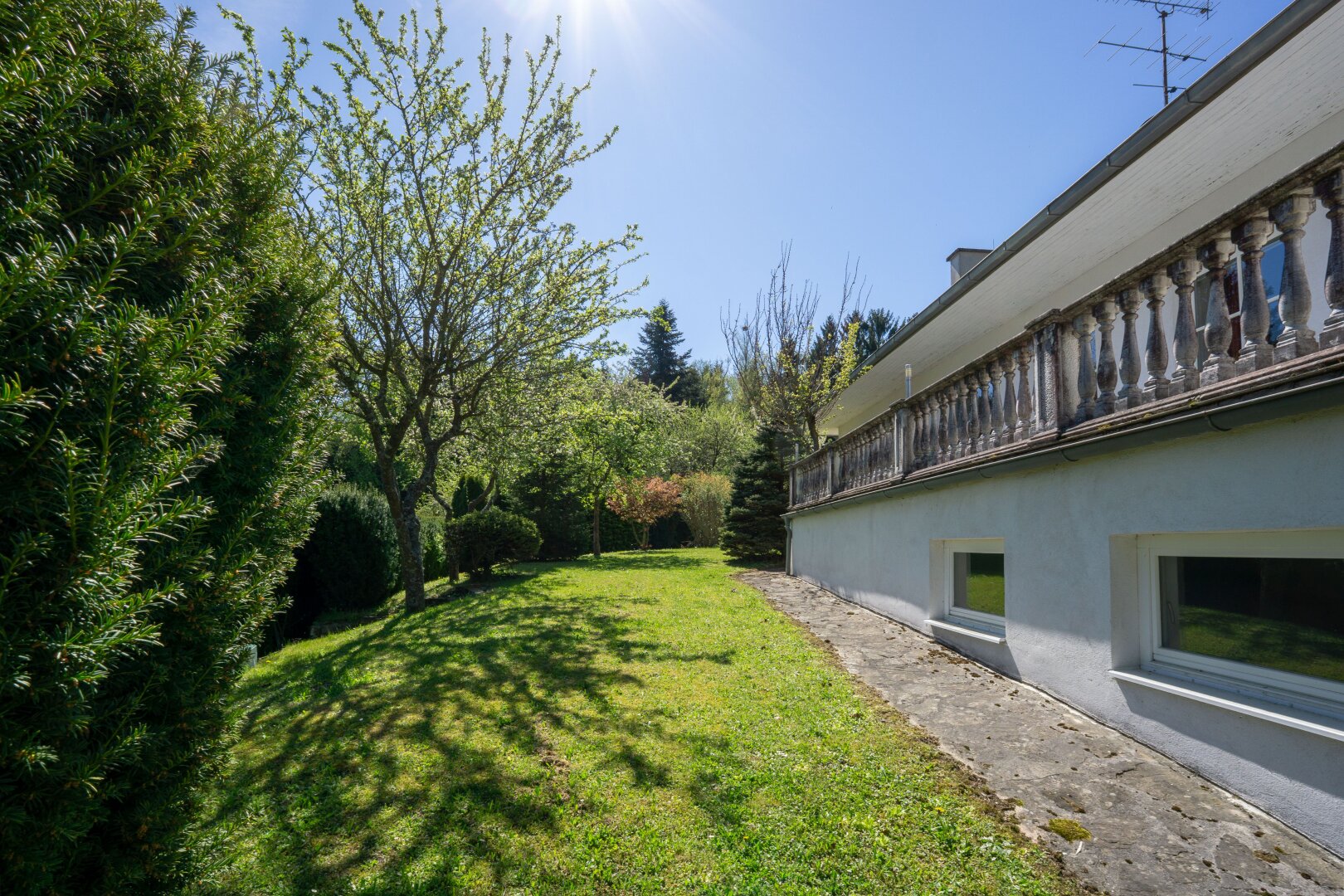 Nordostseitiger Garten