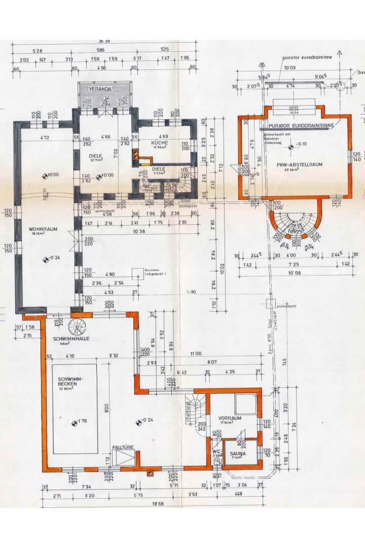 Grundriss Skizze Erdgeschoß