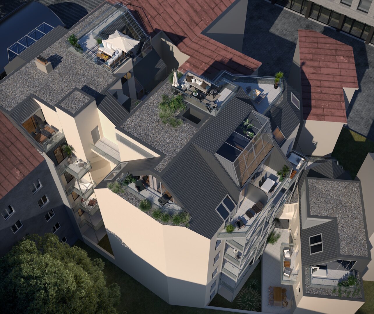 4 Zimmer DG Wohnung mit südseitigem Balkon im Erstbezug-  DIE SCHOKOLADENFABRIK