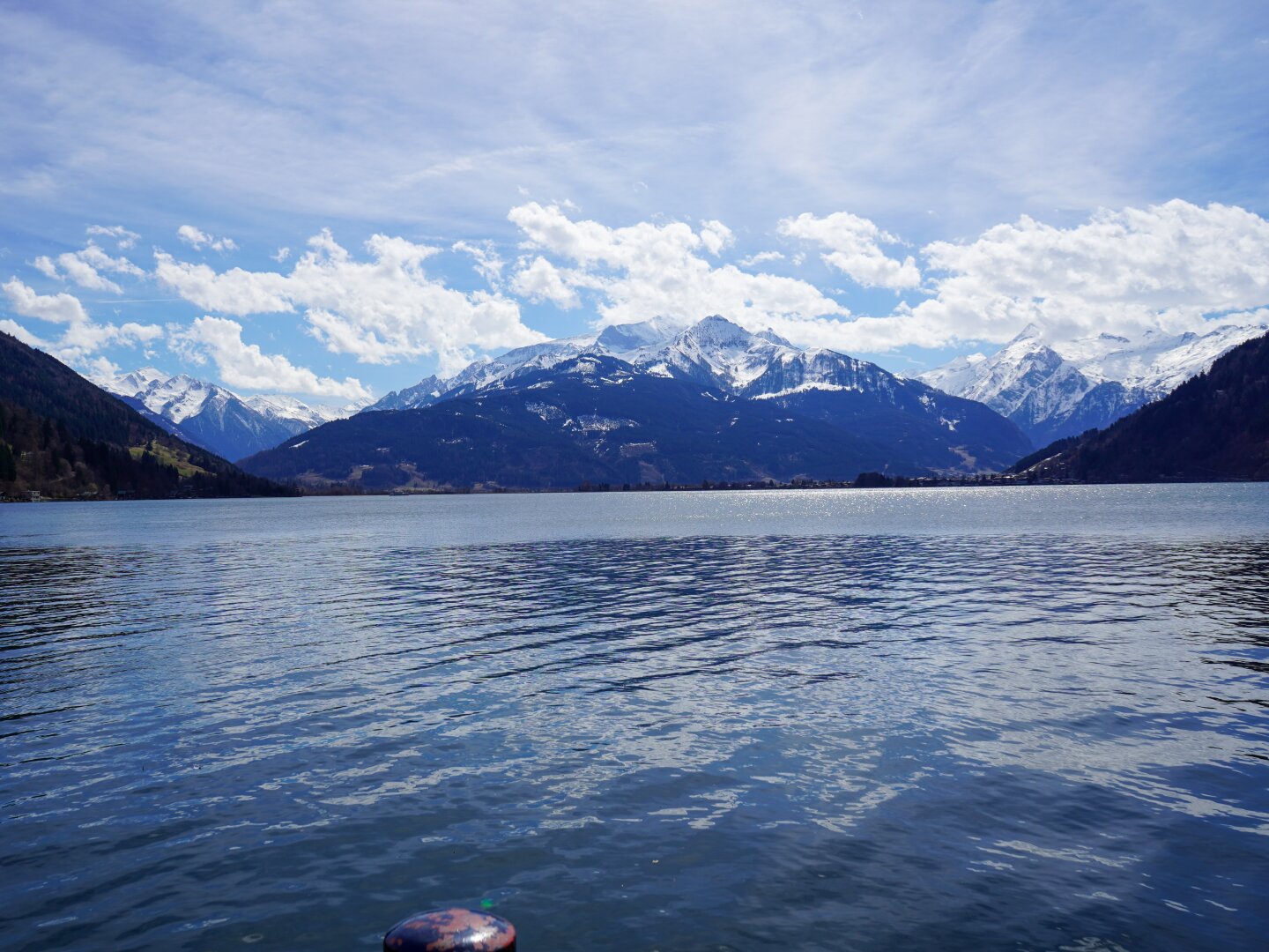 Lage in Zell am See mit Blick auf das Kitzsteinhorn