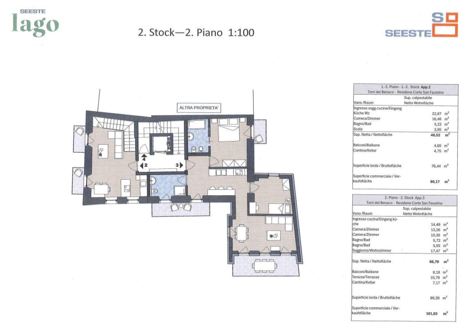 Wohnungsgrundriss Apartment 3
