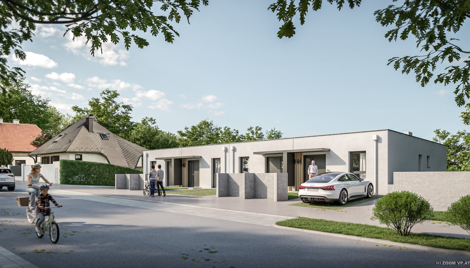 Wohnen in Brunn am Gebirge 9 exklusive Häuser mit PV+Speicher, Garten und 2 Stellplätzen