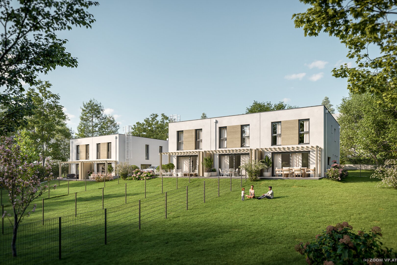 Wohnen in Brunn am Gebirge 9 exklusive Häuser mit PV+Speicher, Garten und 2 Stellplätzen