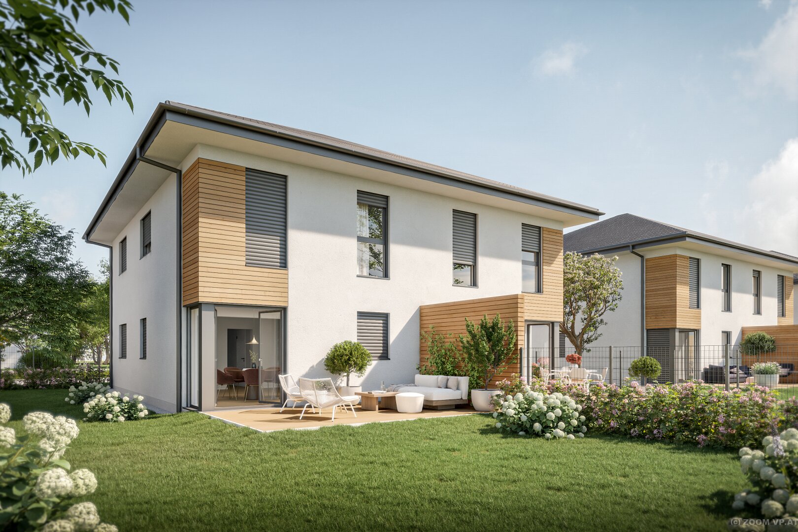 Wohnen in Raasdorf Doppelhaushälften mit Garten, 4,5 Zimmer, 110 m² – 2 Stellplätze