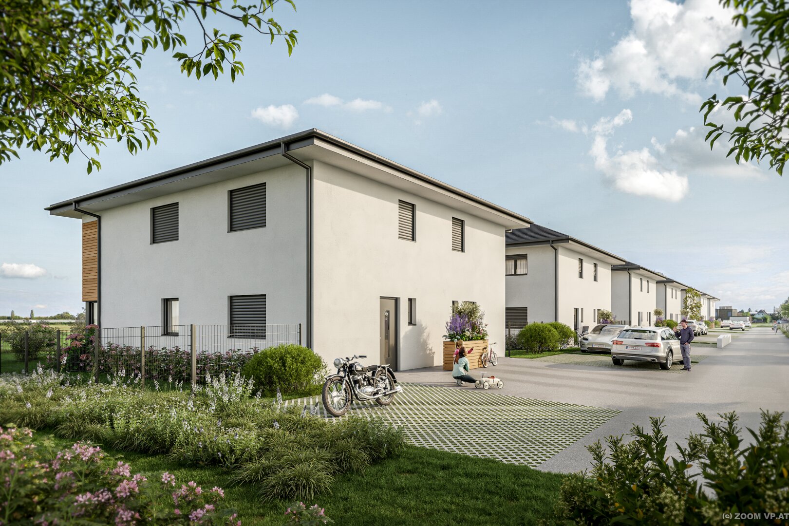 Wohnen in Raasdorf Doppelhaushälften mit Garten, 4,5 Zimmer, 110 m² – 2 Stellplätze