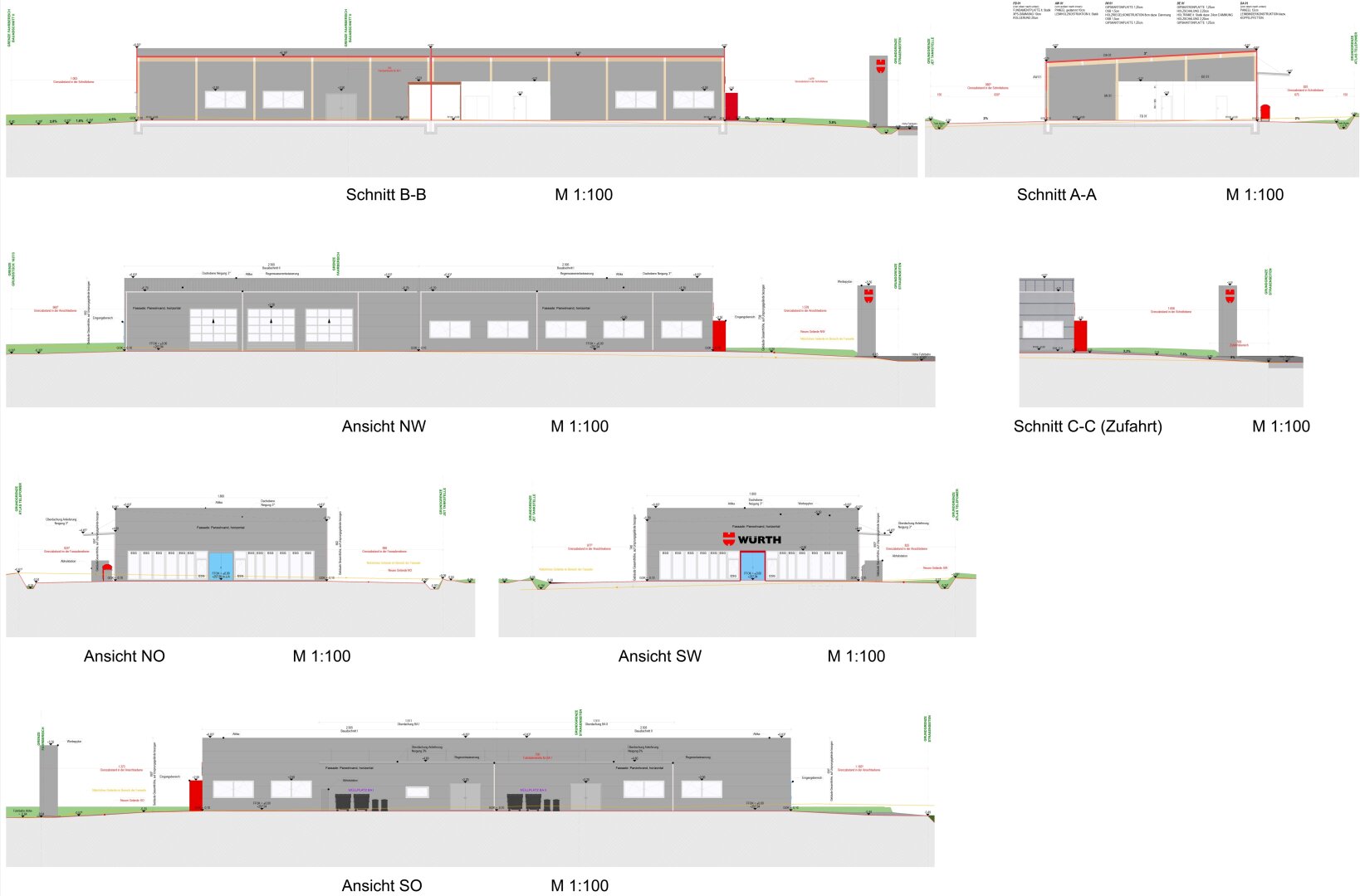 Fürstenfeld: Neubau-Geschäftsgebäude (Gewerbe-/Bürofläche ca. 420 m²) direkt am Schnellstraßenzubringer S7 langfristig zu mieten