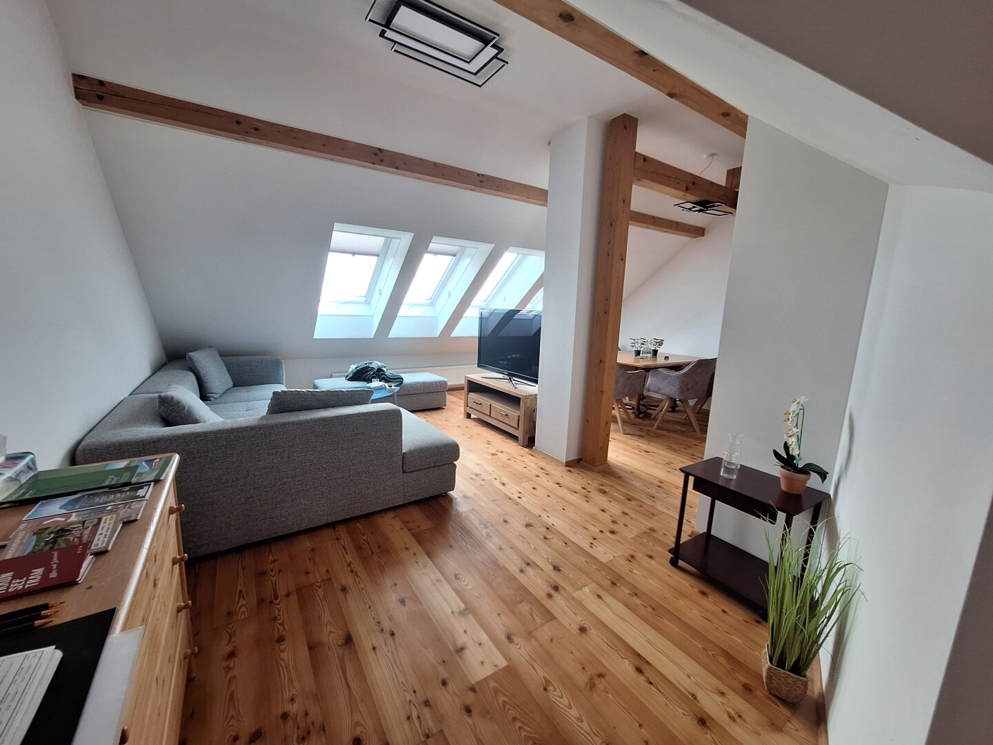 Wohn/Esszimmer Dachgeschoss